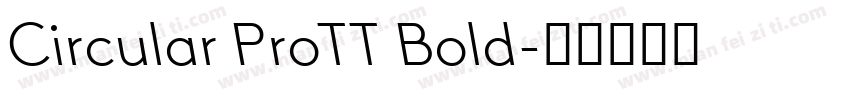 Circular ProTT Bold字体转换
